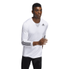 adidas Techfit 3-Stripes Fitted Long Sleeve Top Biały