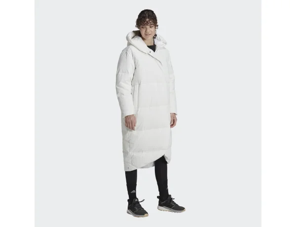 adidas Big Baffle Down Coat Biały