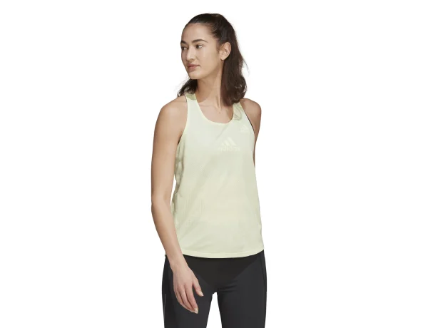 adidas Parley Adizero Run Tank Top Biały