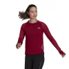 adidas Parley Adizero Long Sleeve Running Tee Czerwony