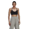 adidas PureLounge Light-Support Strappy Bra Czarny