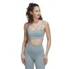 adidas Yoga Studio Light-Support Bra Niebieski 